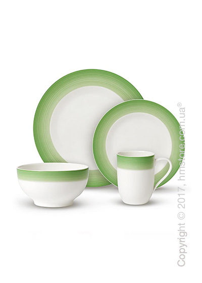 Набор фарфоровой посуды Villeroy & Boch коллекция Colourful Life на 2 персоны, 8 предметов, Green Apple