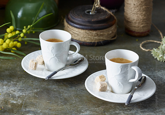 Чашка для эспрессо с блюдцем Villeroy & Boch коллекция Caffè Club Floral Touch 100 мл