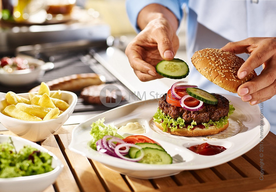 Тарелка для подачи бургера Villeroy & Boch коллекция BBQ Passion