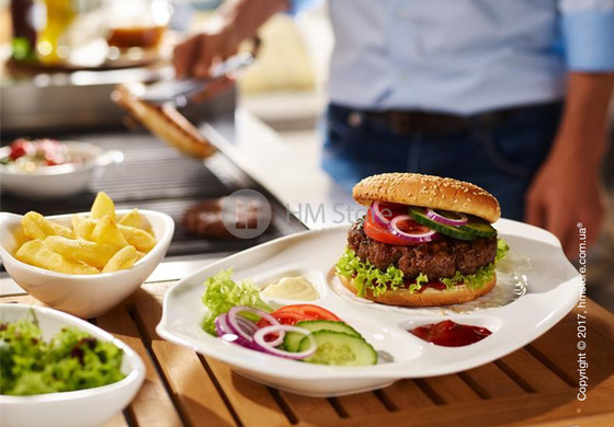 Тарелка для подачи бургера Villeroy & Boch коллекция BBQ Passion