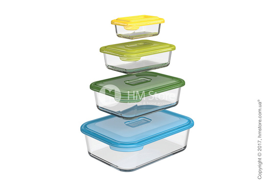 Набор контейнеров для хранения Joseph Joseph Nest Glass Storage, 4 предмета