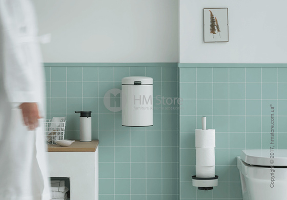 Ведро для мусора Brabantia Wall Mounted Bin NewIcon 3 л, White Ведро для мусора Brabantia Wall Mounted Bin NewIcon 3 л, White