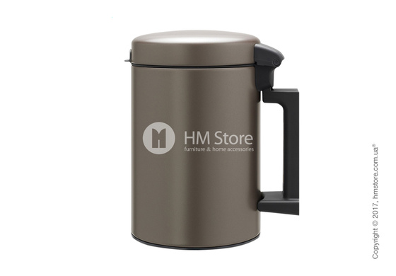 Ведро для мусора Brabantia Wall Mounted Bin NewIcon 3 л, Platinum