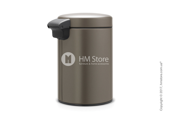Ведро для мусора Brabantia Wall Mounted Bin NewIcon 3 л, Platinum