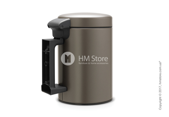 Ведро для мусора Brabantia Wall Mounted Bin NewIcon 3 л, Platinum