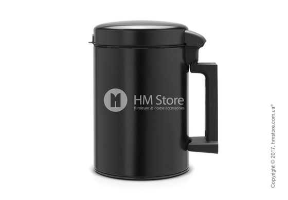 Ведро для мусора Brabantia Wall Mounted Bin NewIcon 3 л, Matt Black