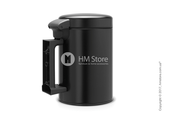 Ведро для мусора Brabantia Wall Mounted Bin NewIcon 3 л, Matt Black
