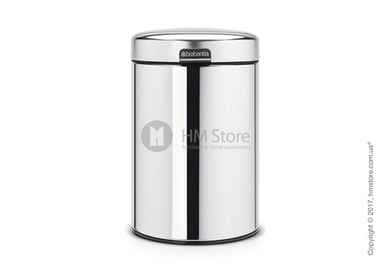 Ведро для мусора Brabantia Wall Mounted Bin NewIcon 3 л, Brilliant Steel