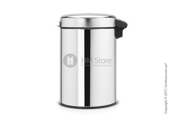 Ведро для мусора Brabantia Wall Mounted Bin NewIcon 3 л, Brilliant Steel