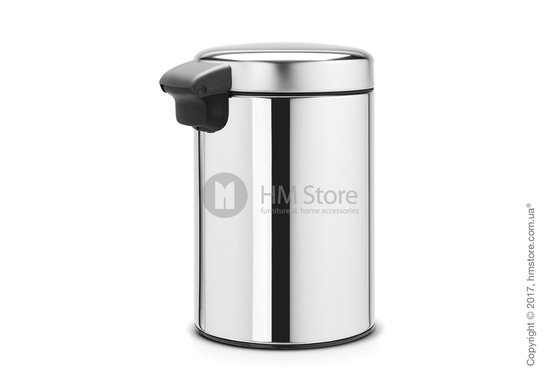 Ведро для мусора Brabantia Wall Mounted Bin NewIcon 3 л, Brilliant Steel