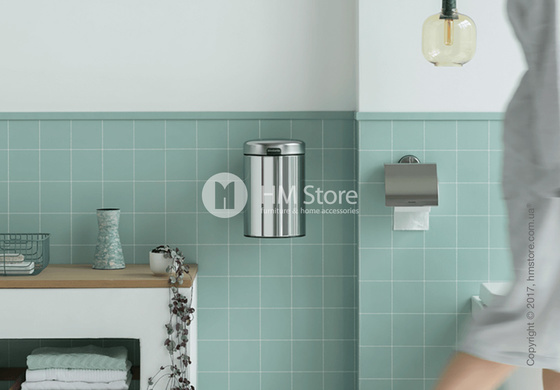 Ведро для мусора Brabantia Wall Mounted Bin NewIcon 3 л, Brilliant Steel