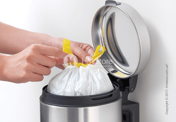 Ведро для мусора Brabantia Wall Mounted Bin NewIcon 3 л, Matt Steel