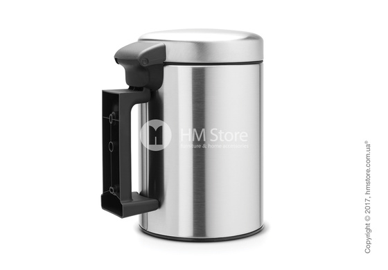 Ведро для мусора Brabantia Wall Mounted Bin NewIcon 3 л, Matt Steel