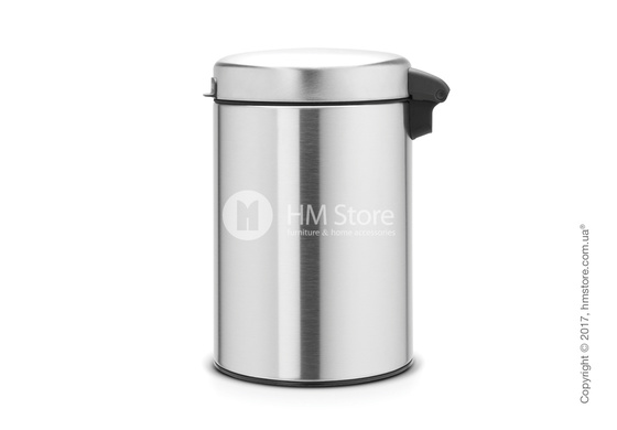 Ведро для мусора Brabantia Wall Mounted Bin NewIcon 3 л, Matt Steel