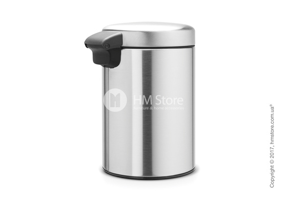 Ведро для мусора Brabantia Wall Mounted Bin NewIcon 3 л, Matt Steel