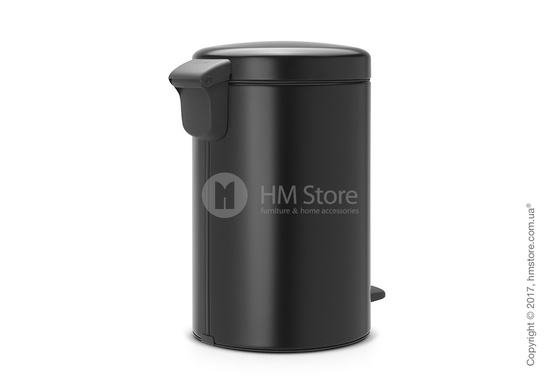 Ведро для мусора Brabantia Pedal Bin NewIcon 12 л, Matt Black