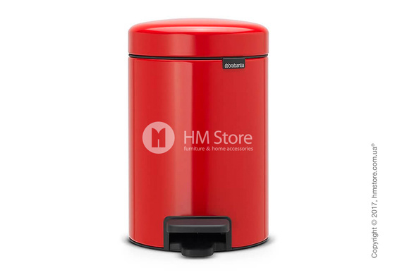 Ведро для мусора Brabantia Pedal Bin NewIcon 3 л, Passion Red