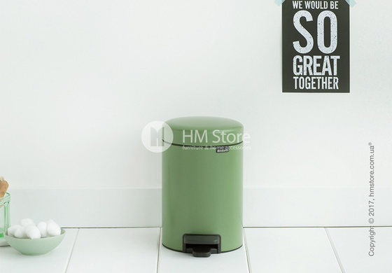 Ведро для мусора Brabantia Pedal Bin NewIcon 3 л, Moss Green