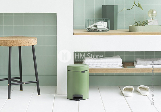 Ведро для мусора Brabantia Pedal Bin NewIcon 3 л, Moss Green