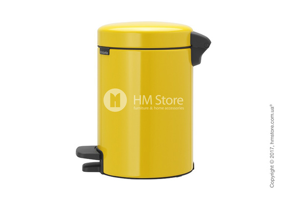 Ведро для мусора Brabantia Pedal Bin NewIcon 3 л, Daisy Yellow