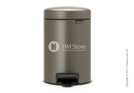 Ведро для мусора Brabantia Pedal Bin NewIcon 3 л, Platinum Ведро для мусора Brabantia Pedal Bin NewIcon 3 л, Platinum