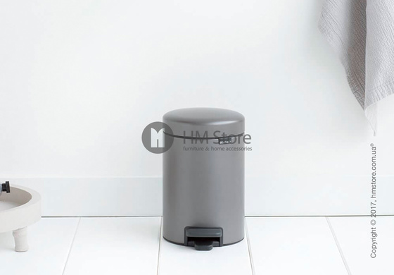 Ведро для мусора Brabantia Pedal Bin NewIcon 3 л, Platinum