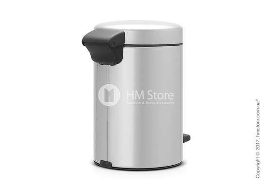 Ведро для мусора Brabantia Pedal Bin NewIcon 3 л, Metallic Grey