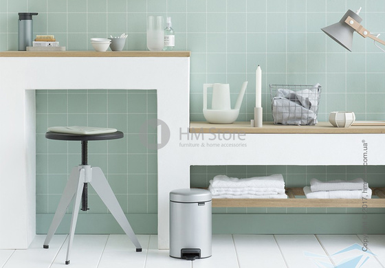 Ведро для мусора Brabantia Pedal Bin NewIcon 3 л, Metallic Grey