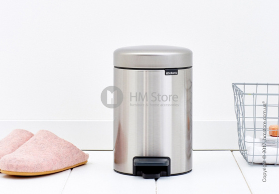 Ведро для мусора Brabantia Pedal Bin Newicon 3 л, Matt Steel Fingerprint Proof