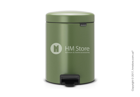 Ведро для мусора Brabantia Pedal Bin NewIcon 5 л, Moss Green