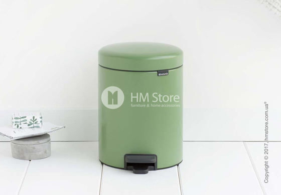 Ведро для мусора Brabantia Pedal Bin NewIcon 5 л, Moss Green