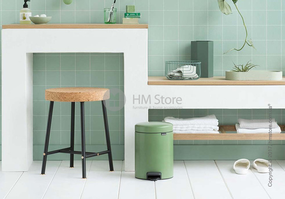 Ведро для мусора Brabantia Pedal Bin NewIcon 5 л, Moss Green