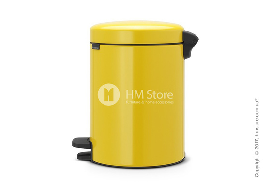 Ведро для мусора Brabantia Pedal Bin NewIcon 5 л, Daisy Yellow