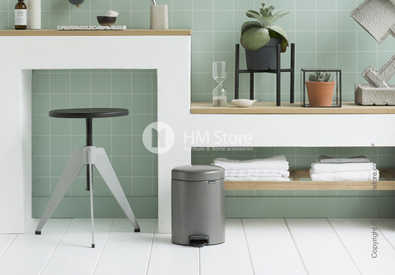 Ведро для мусора Brabantia Pedal Bin NewIcon 5 л, Platinum