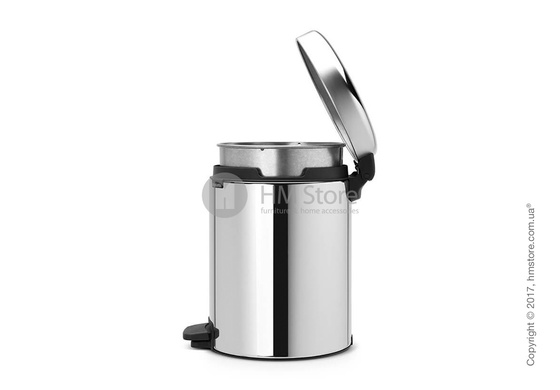 Ведро для мусора Brabantia Pedal Bin NewIcon Metal Inner Bucket 5 л, Brilliant Steel