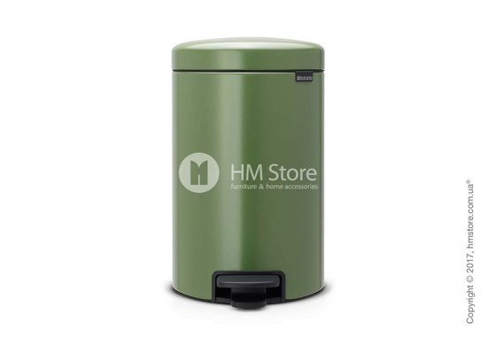 Ведро для мусора Brabantia Pedal Bin NewIcon 12 л, Moss Green