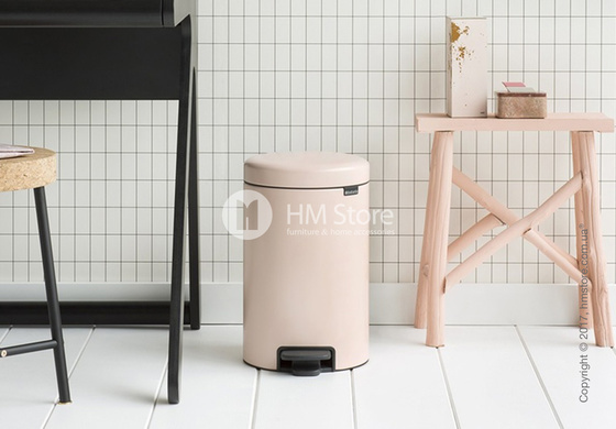 Ведро для мусора Brabantia Pedal Bin NewIcon 12 л, Clay Pink
