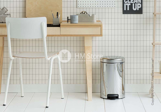 Ведро для мусора Brabantia Pedal Bin NewIcon 12 л, Brilliant Steel