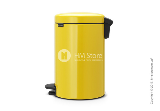 Ведро для мусора Brabantia Pedal Bin NewIcon 12 л, Daisy Yellow