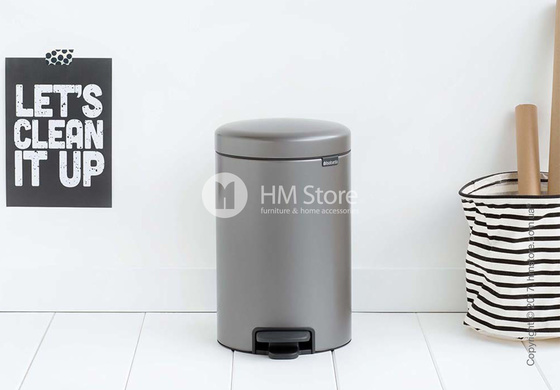 Ведро для мусора Brabantia Pedal Bin Newicon 12 л, Platinum