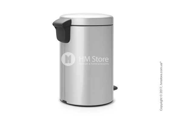 Ведро для мусора Brabantia Pedal Bin NewIcon 12 л, Metallic Grey