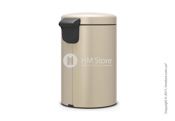 Ведро для мусора Brabantia Pedal Bin NewIcon Luxury 12 л, Mineral Golden Beach