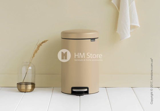 Ведро для мусора Brabantia Pedal Bin NewIcon Luxury 12 л, Mineral Golden Beach