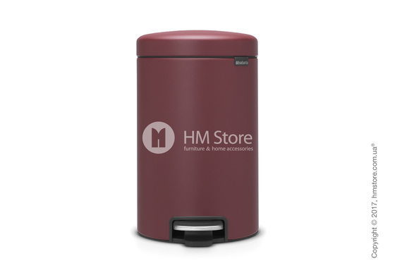 Ведро для мусора Brabantia Pedal Bin NewIcon Luxury 12 л, Mineral Windsor Red