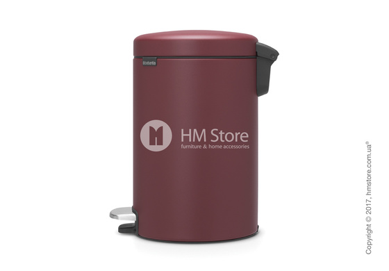 Ведро для мусора Brabantia Pedal Bin NewIcon Luxury 12 л, Mineral Windsor Red