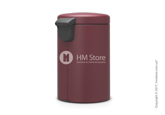 Ведро для мусора Brabantia Pedal Bin NewIcon Luxury 12 л, Mineral Windsor Red