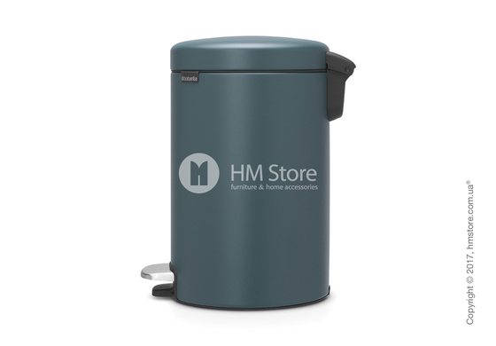 Ведро для мусора Brabantia Pedal Bin NewIcon Luxury 12 л, Mineral Reflective Blue
