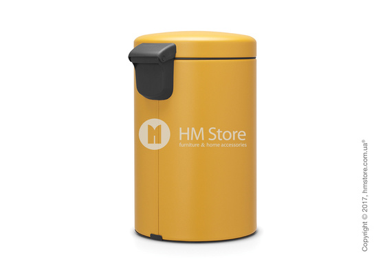 Ведро для мусора Brabantia Pedal Bin NewIcon Luxury 12 л, Mineral Mustard Yellow