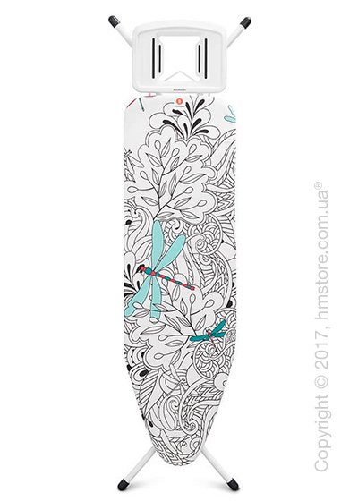 Гладильная доска Brabantia Solid Steam Iron Rest, Ivory and Dragonfly