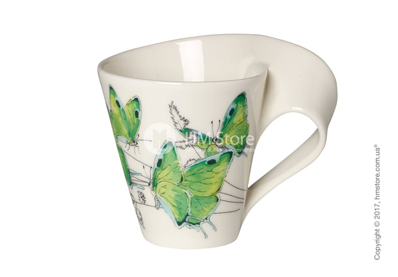 Чашка Villeroy & Boch коллекция New Wave Caffè, серия Animals of the World 300 мл, Green Hairstreak